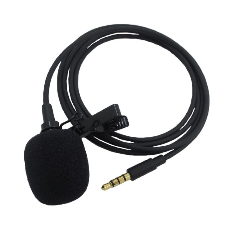ZS0154 Recording Clip-on Collar Tie Mobile Phone Lavalier Microphone, Cable length: 1.2m, 1.2m