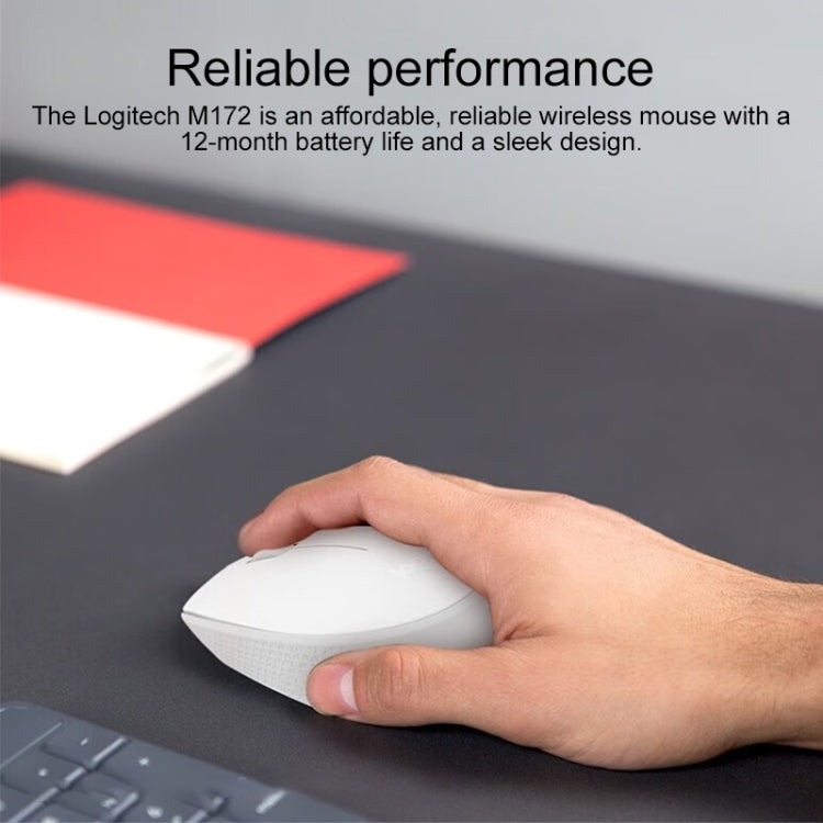 Logitech M172 1000DPI 2.4GHz Wireless Mouse, M172