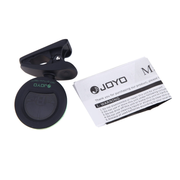 JOYO JMT-01 Clip-on Electric Guitar Tuner & Metronome Built-in Mic Color Screen for Guitar Violin Ukulele, JMT-01