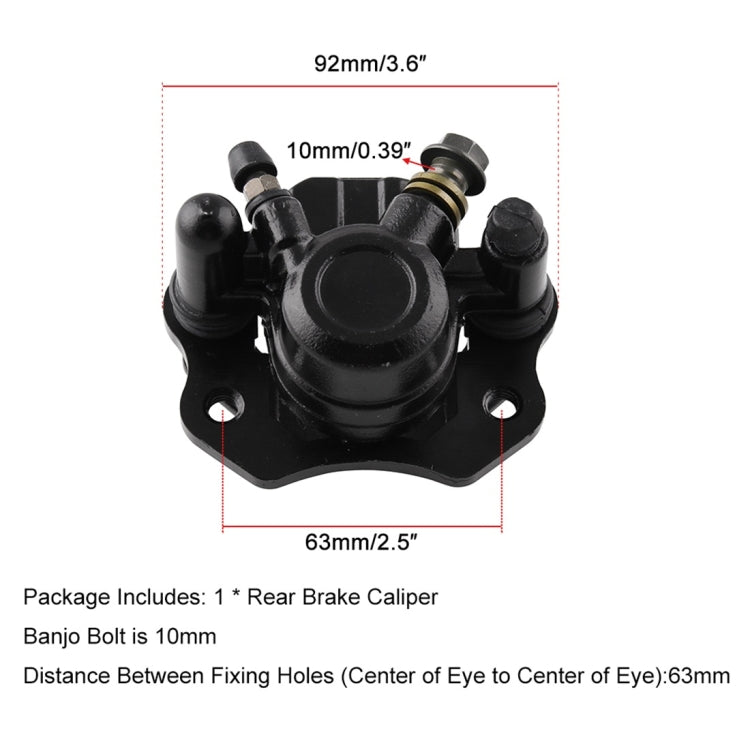 Right Side Modified Rear Brake Caliper for Motocycle / 50CC 70CC 90CC 110CC 125CC 150CC ATV Quad / Taotao Roketa