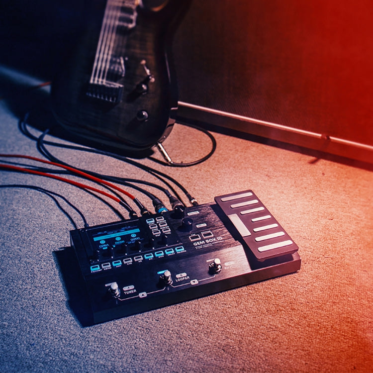 JOYO GEM-BOX3 Multifunctional Integrated Electric Acoustic Guitar Effector with Pedal and Drum Machine, GEM-BOX3