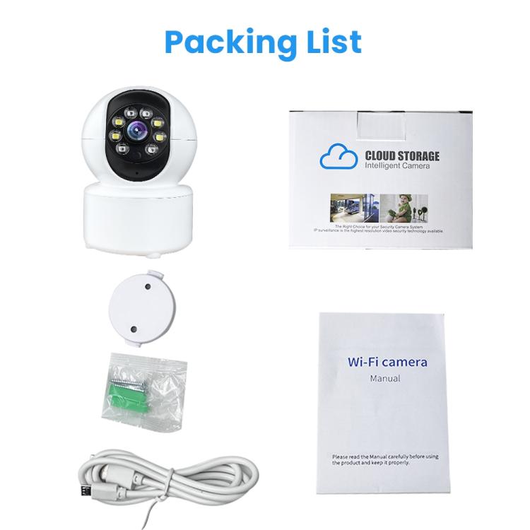 A10 Mini 360 PTZ WiFi Surveillance Camera Smart Home IP Camera Night Vision Baby Monitor, A10