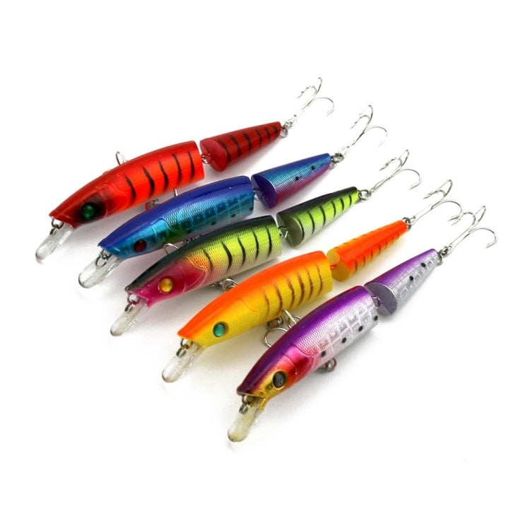 HENGJIA JM007-X 14cm 20.2g 2-section Plastic Hard Baits Artificial Fishing Lures with Treble Hook, Random Color Delivery, JM007-X 14cm