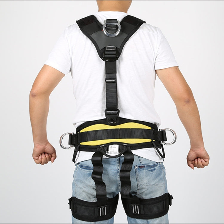 XINDA XDA9516 Outdoor Rock Climbing Polyester High-strength Wire Adjustable Downhill Whole Body Safety Belt, Whole Body Safety Belt
