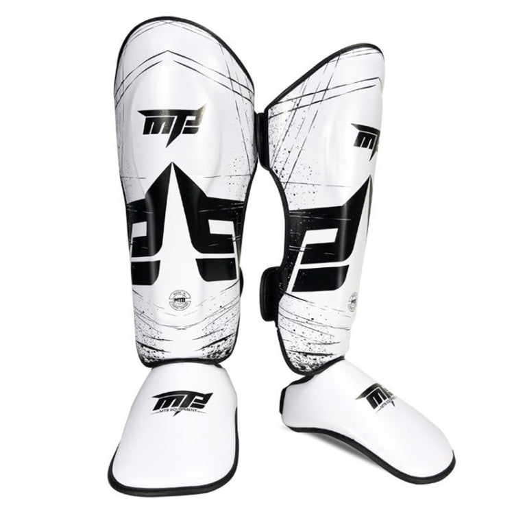MTB SJ-004B Freestyle Grappling Thai Boxing Taekwondo Thickening Leg Guards Protective Gear, Size: L, Size: L
