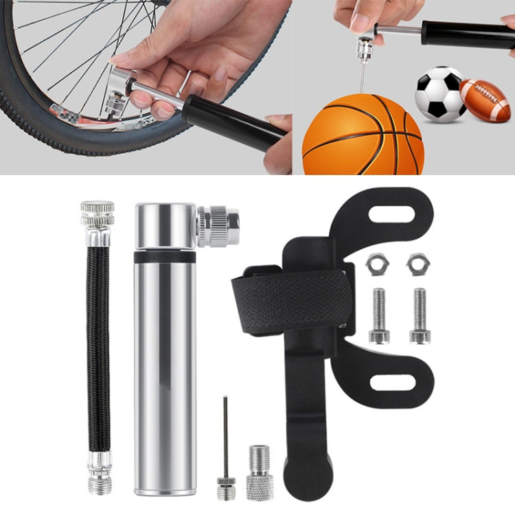 Manual Mini Portable Bicycle Aluminum Alloy Pump, Inflator Black, Inflator Red, Inflator Silver