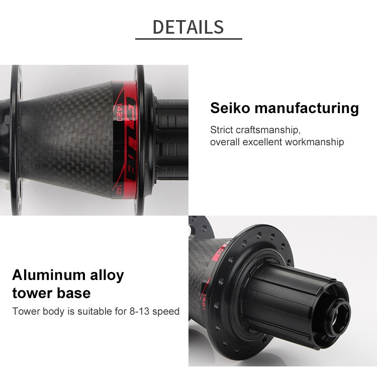 GUB 1421 Carbon Fiber Disc Bike Hub, GUB 1421