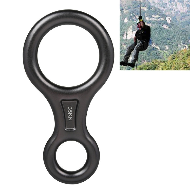 Climbing Rescue Figure 8 Descender Rappelling Gear Belay Device(Black), TP8601P (Black), TP8601P (Silver), TP8601P (Red), TP8601P (Blue), TP8601P (Gold), TP8601P (Orange), TP8601P (Dark Gray)
