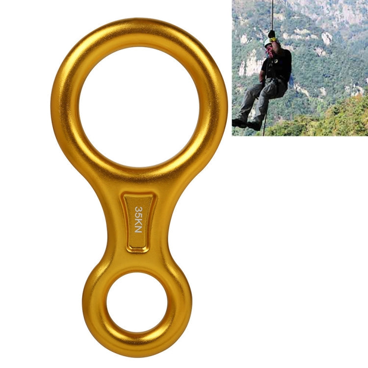 Climbing Rescue Figure 8 Descender Rappelling Gear Belay Device(Black), TP8601P (Black), TP8601P (Silver), TP8601P (Red), TP8601P (Blue), TP8601P (Gold), TP8601P (Orange), TP8601P (Dark Gray)