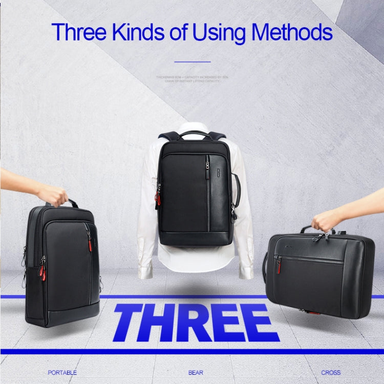 Bopai 751-006641 Large Capacity Business Fashion Breathable Laptop Backpack with External USB Interface, Size: 30 x 15 x 44cm, 751-006641