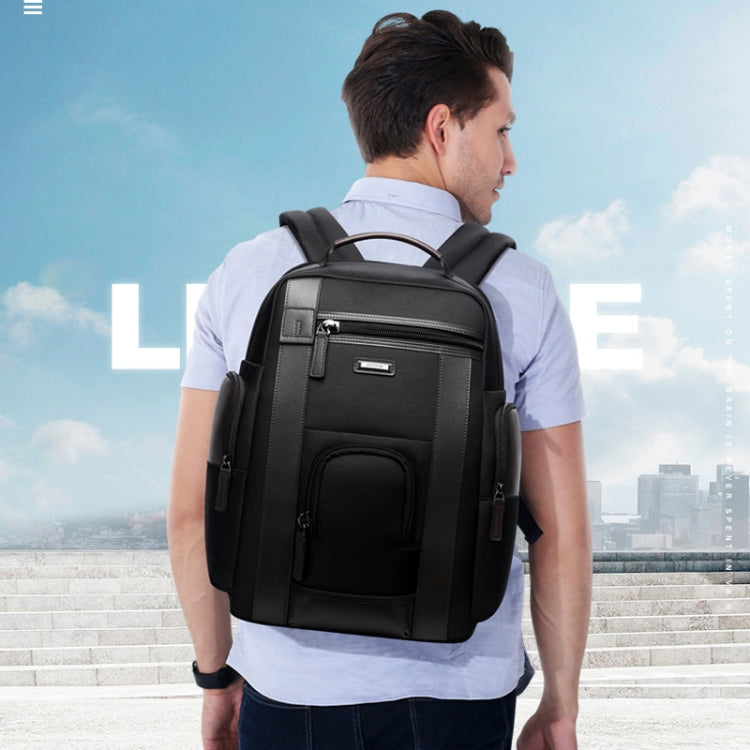 Bopai 851-008821 Outdoor Breathable Waterproof Anti-theft Large Capacity Double Shoulder Bag,with USB Charging Port, Size: 36x17x41.5cm, 851-008821