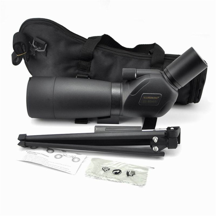 Visionking 20-60x60 Waterproof Spotting Scope Zoom Bak4 Spotting Scope Monocular Telescope for Birdwatching / Hunting, With Tripod, 20-60x60