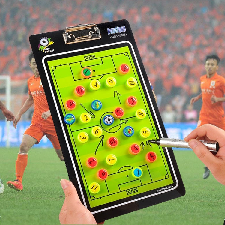 PVC Magnetic Football Coach Command Board with Pen and Eraser, PVC