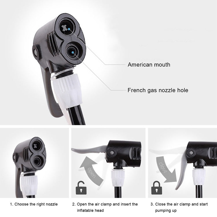 HONOR Bicycle Inflatable Cylinder Air Pump Nozzle Clip, Pump Nozzle Clip