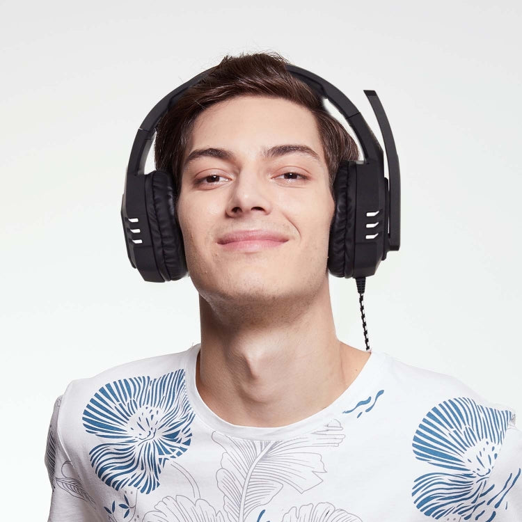 SADES AH-38 3.5mm Plug Wire-controlled E-sports Gaming Headset with Retractable Microphone, Cable Length: 2m, AH-38