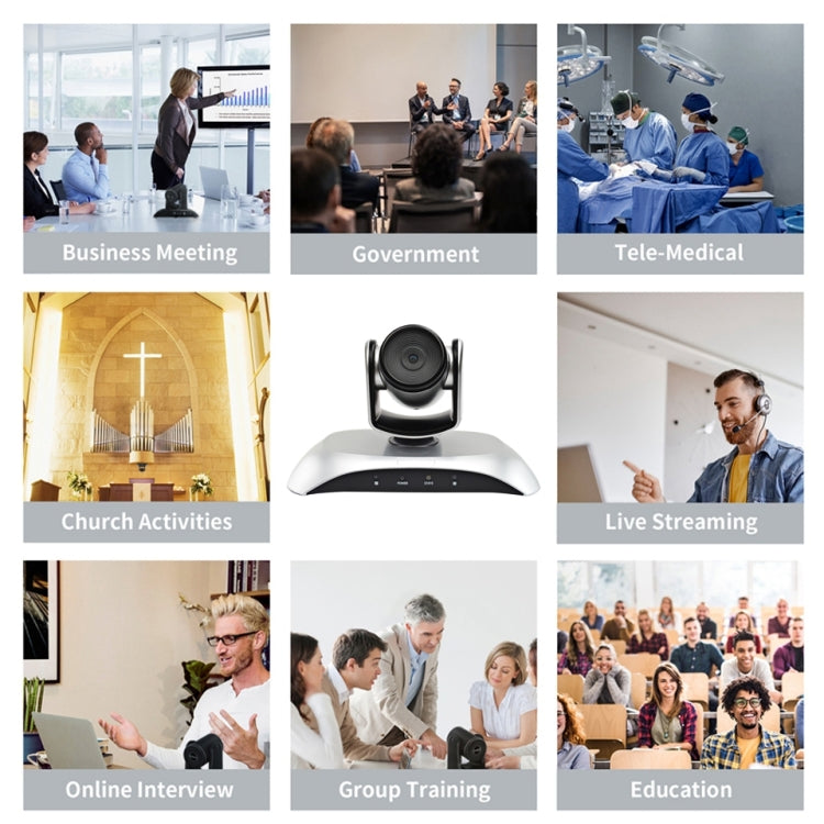 YANS YS-H10UH USB HD 1080P Wide-Angle Video Conference Camera with Remote Control, YS-H10UH