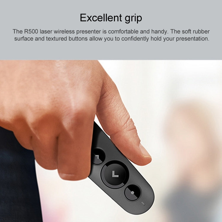 Logitech R500 2.4Ghz USB Wireless Presenter PPT Remote Control Flip Pen, R500