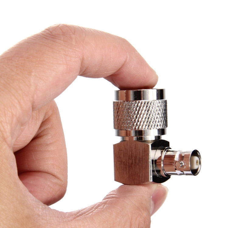 UHF Male to BNC Female Connector, 90 Degree Elbow, 90 Degree Elbow