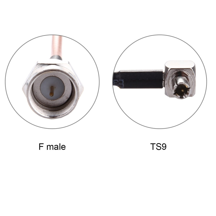 15cm TS9 to F Male RG316 Cable, F Male RG316