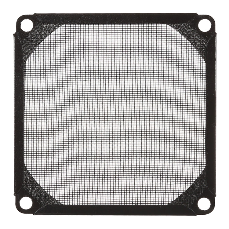 8cm Black Fan Dust Filter Computer Fan Aluminum Dustproof Cover, 8cm
