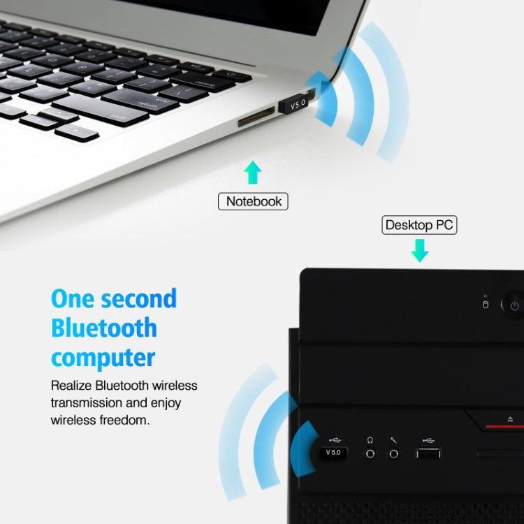 LY038 USB Mini Square Bluetooth 5.0 Adapter, V5.0 Square