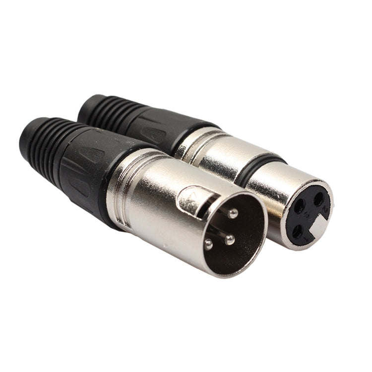 5 Pairs 3 Pin XLR Plug Male + Female Jack Mic Jack Plug Socket Connector, 5 Pairs
