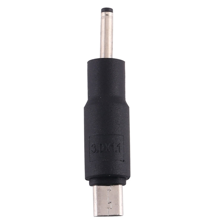 10 PCS 3.0 x 1.1mm to Micro USB DC Power Plug Connector, 3.0 x 1.1mm