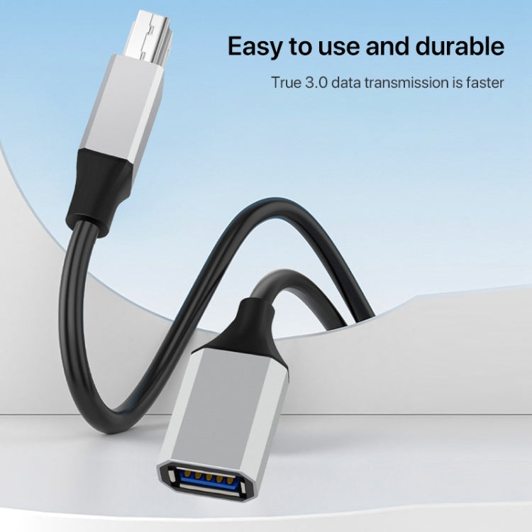 USB-C / Type-C 3.1 to USB 3.0 Male Square Port Printer Data Transmission Extension Cable, Length:1.2m, Type-C 3.1 to USB 3.0 Male, 0.5m