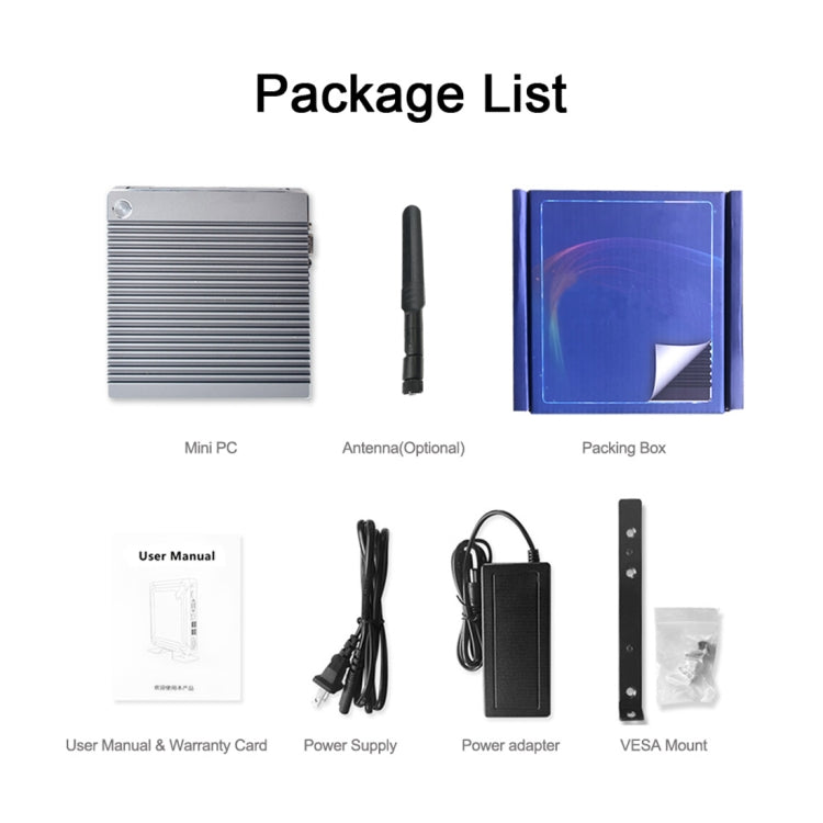 K660S Windows and Linux System Mini PC, Intel Celeron Processor N2840 Quad-Core 1.83- 2.25GHz, 4GB RAM + 64GB SSD, 4GB+64GB