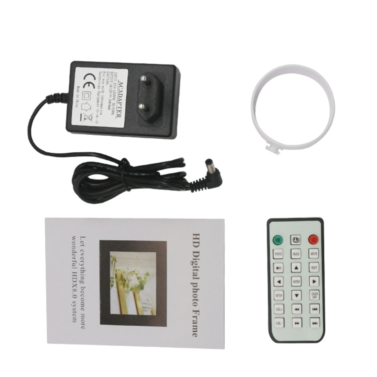 17.0 inch LED Display Digital Photo Frame with 7-keys Touch Button Control / Holder / Remote Control, Allwinner Technology, Support USB / SD Card Input / OTG, US/EU/UK Plug, 17.0 Inch