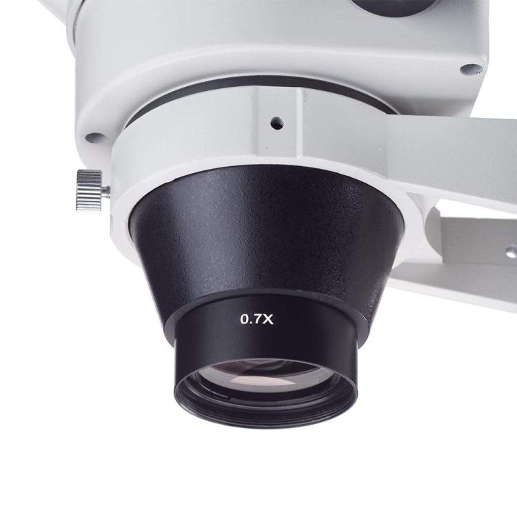 Stereo Microscopes Auxiliary Objective Lens Barlow Lens Magnifier 0.7X WD120, 0.7X WD120