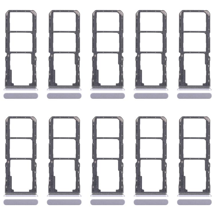For Realme 11x 5G RMX3785 10pcs Original SIM Card Tray + SIM Card Tray + Micro SD Card Tray, For Realme 11x 5G(Original)