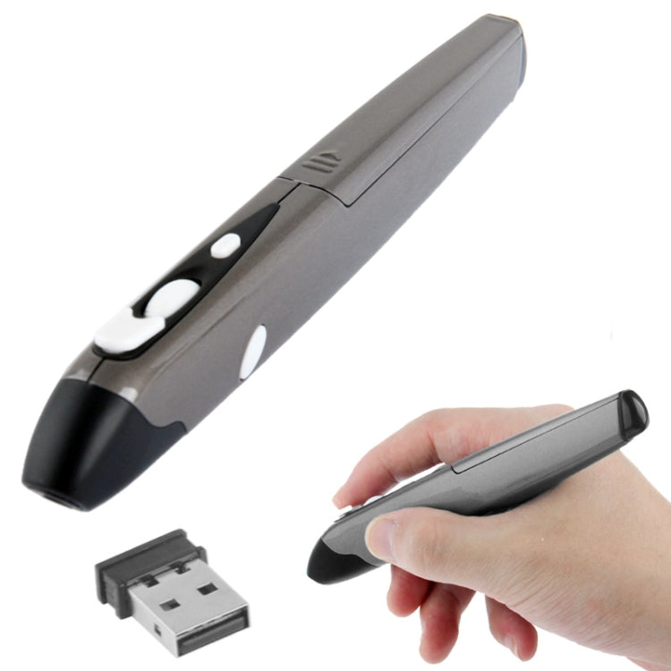 2.4GHz 500 / 1000DPI Wireless Pen Mouse with USB Mini Receiver, Transmission Distance: 10m, 500 / 1000DPI Blue, 500 / 1000DPI Grey