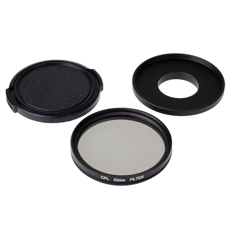 52mm CPL Filter Circular Polarizer Lens Filter with Cap for Xiaomi Xiaoyi 4K+ / 4K, Xiaoyi Lite, Xiaoyi Sport Camera, 52mm CPL Filter