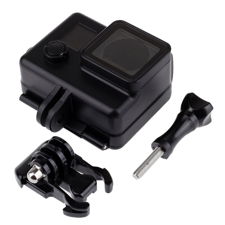 Black Edition Waterproof Housing Protective Case with Buckle Basic Mount for GoPro HERO4 /3+, Waterproof Depth: 10m, 10m Waterproof