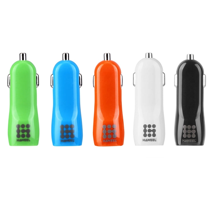 HAWEEL High Quality 2.1A + 1A Dual USB Ports Car Charger, HK Black, US Black, US White, UK White, UK Black, White, Black