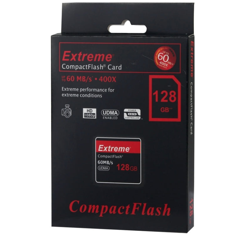 128GB Extreme Compact Flash Card, 400X Read Speed, up to 60 MB/S (100% Real Capacity), 128GB