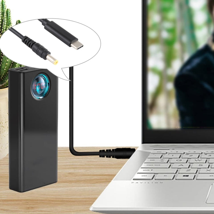 USB-C / Type-C to 5.5 x 2.5mm Laptop Power Charging Cable, Cable Length: about 1.5m(Black), Type-C to 5.5 x 2.5mm(Straight)