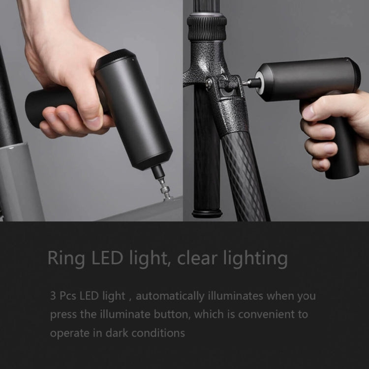 Original Xiaomi Mijia Cordless Rechargeable Screwdriver With 12 PCS S2 Screw Bits, With 12 PCS S2 Screw