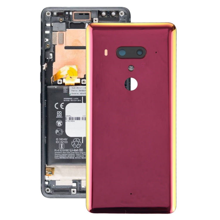Battery Back Cover with Camera Lens Frame for HTC U12+, For HTC U12+