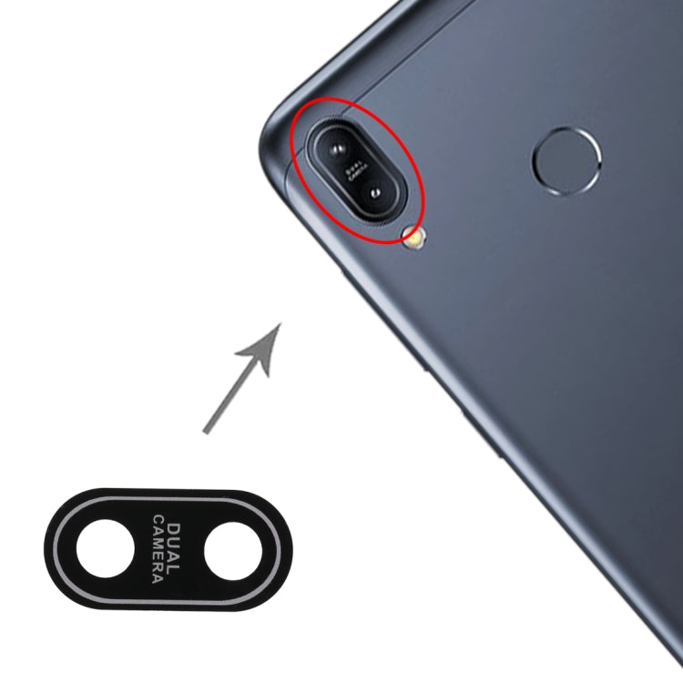 Back Camera Lens for Asus Zenfone Max (M2) ZB633KL / ZB632KL X01AD, For Zenfone Max (M2) ZB633KL