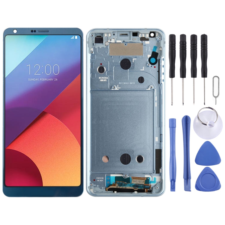 LCD Screen and Digitizer Full Assembly with Frame For LG G6 / H870 / H870DS / H872 / LS993 / VS998 / US997, For LG G6(Purple), For LG G6(Gold), For LG G6(Blue)