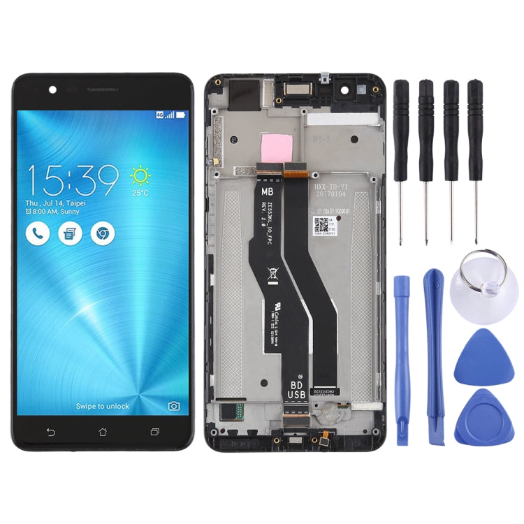 LCD Screen and Digitizer Full Assembly with Frame for Asus Zenfone 3 Zoom ZE553KL, For Asus Zenfone 3 Zoom / ZE553KL, For Asus ZE553KL