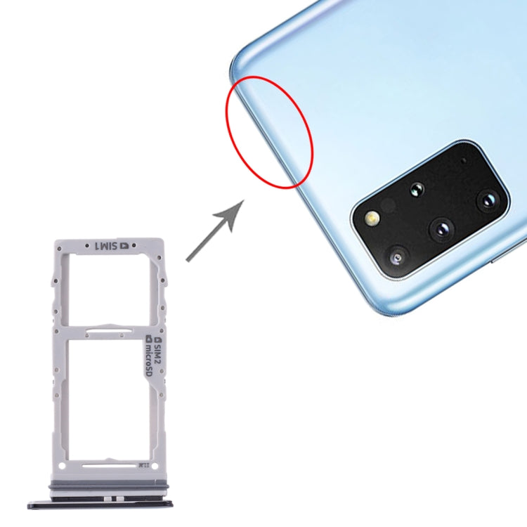 For Samsung Galaxy S20+ / Galaxy S20 Ultra SIM Card Tray + SIM Card Tray / Micro SD Card Tray, For Samsung Galaxy S20+(Double), For Samsung Galaxy S20+(Dual), For Samsung Galaxy S20+(Double SIM)