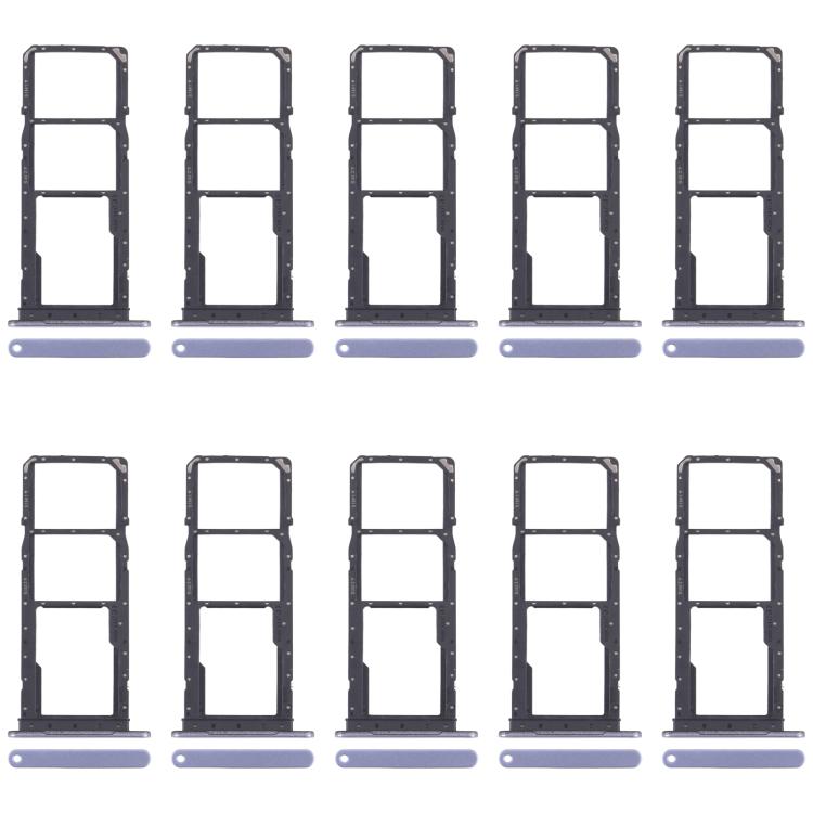 For Samsung Galaxy A07 4G SM-A075F Original 10pcs SIM Card Tray + SIM Card Tray + Micro SD Card Tray, For Samsung Galaxy A07 4G