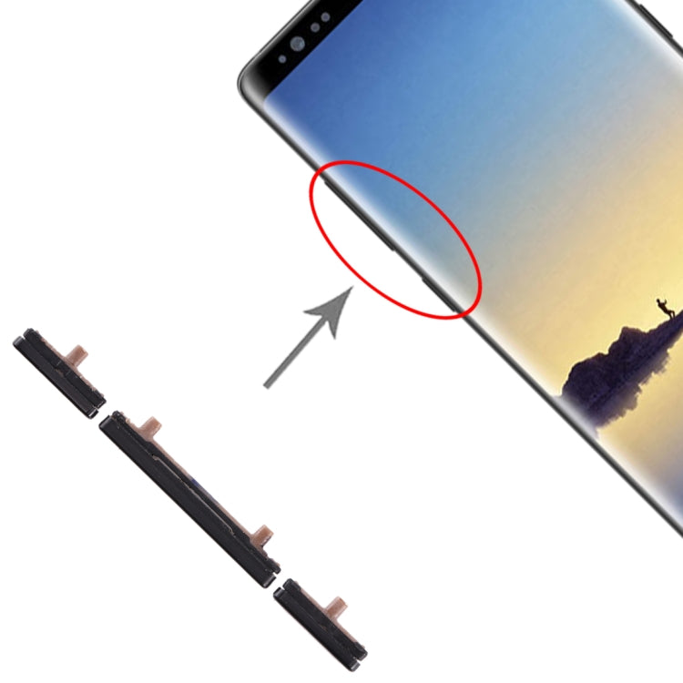 For Galaxy Note 8 10 Set Side Keys, For Galaxy Note 8, For Samsung Galaxy Note 8