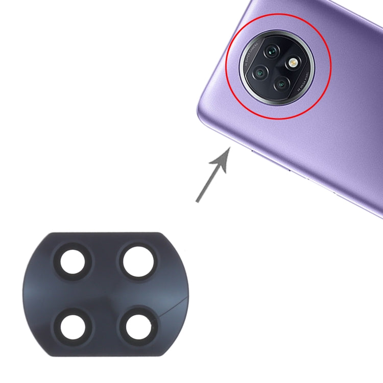 10 PCS Back Camera Lens for Xiaomi Redmi Note 9T 5G M2007J22G, For Xiaomi Redmi Note 9T 5G