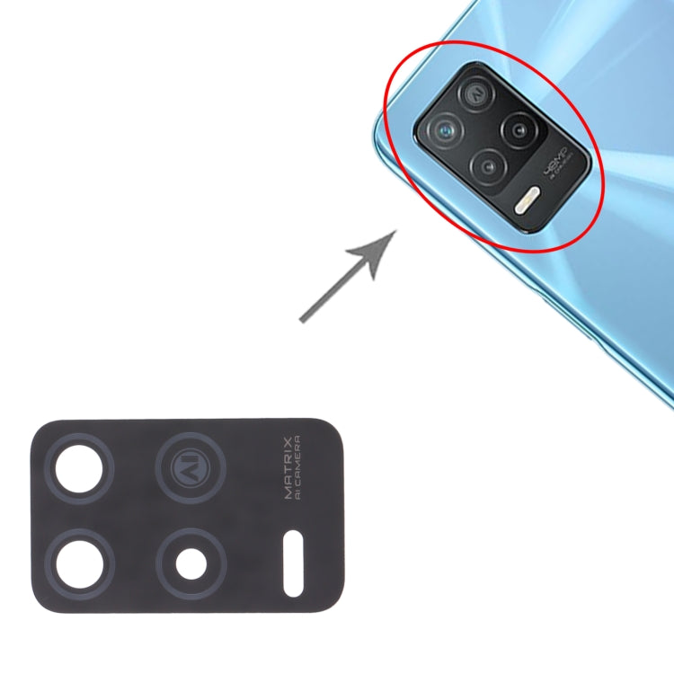 For OPPO Realme 8 5G RMX3241 10pcs Back Camera Lens, For OPPO Realme 8 5G