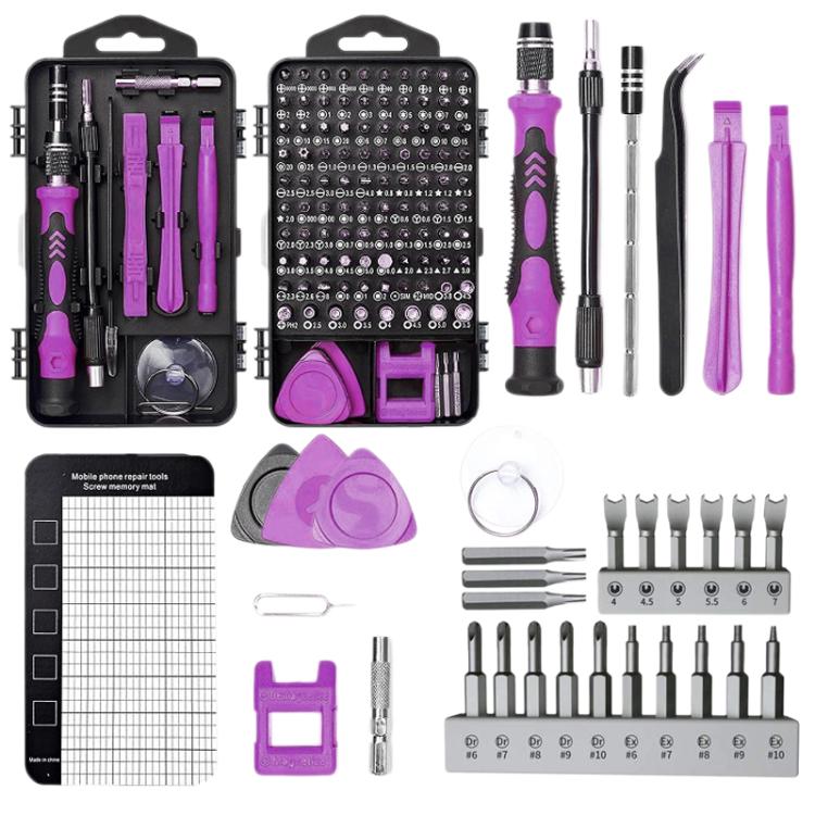 122 in 1 Precision Magnetic Screwdriver Kit, 122 in 1(Red), 122 in 1 (Yellow), 122 in 1(White), 122 in 1(Blue), 122 in 1(Purple)