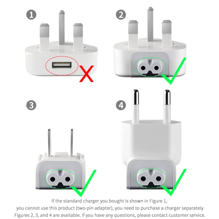 2 PCS XJ01 Power Adapter for iPad 10W 12W Charger & MacBook Series Charger, AU Plug, AU Plug
